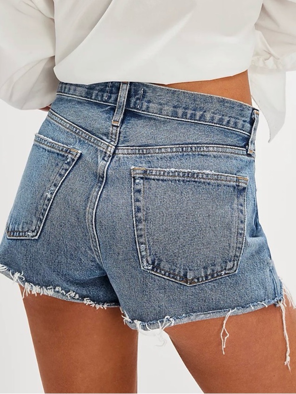 Agolde Parker Vintage Style Denim Cut Off Shorts. Size 29.